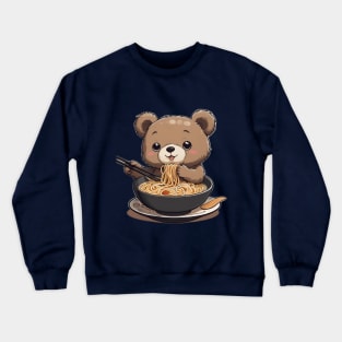 BEAR EAT RAMEN Crewneck Sweatshirt